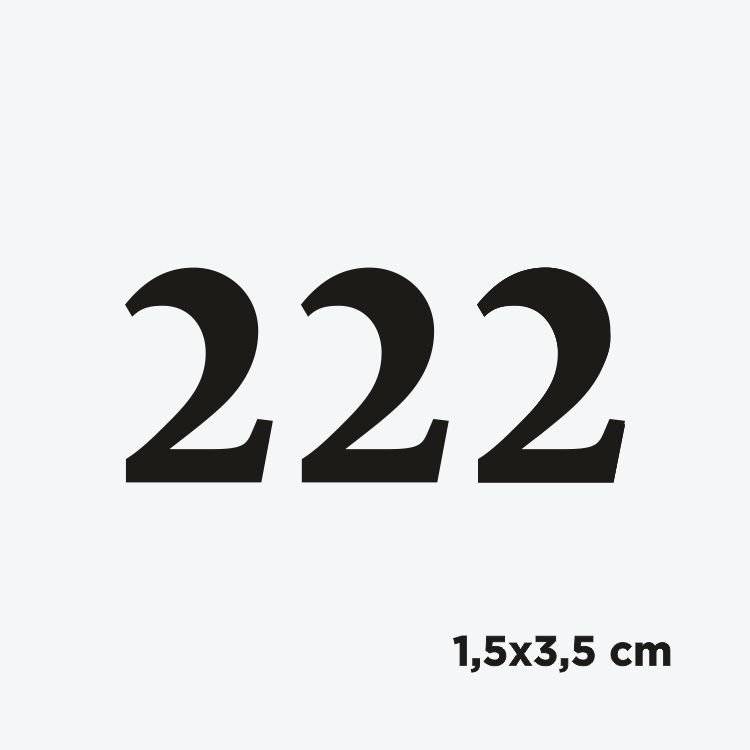 Melek Sayısı Klasik Font-222