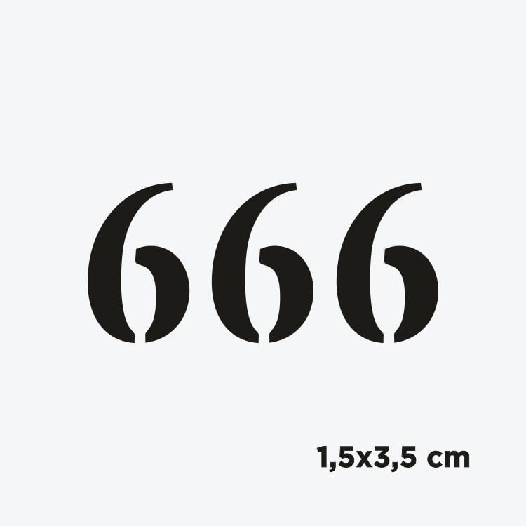 Melek Sayısı Klasik Font-666