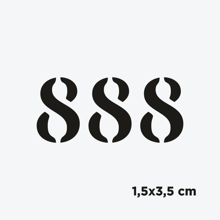 Melek Sayısı Klasik Font-888