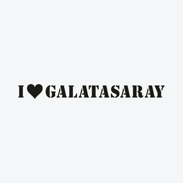 I Love Galatasaray Dövme Şablonu