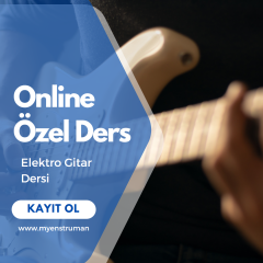 Uzaktan Birebir Online Elektro Gitar Eğitimi (1 Aylık 4 Ders Eğitim Paketi)