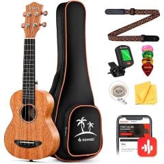 Donner DUS-100 Soprano Ukulele Seti (Natural)