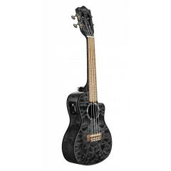Lanikai QM-BKCEC Quilted Maple Concert Elektro Ukulele