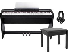 Valler S8 Portable Stage Siyah Gülağacı 88 Tuşlu Dijital Piyano ( Stand + Kulaklık)