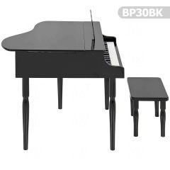 Çocuk için Ahşap Piyano BP30BK nota sehpası ve tabure Hediyeli