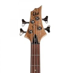 ESP LTD B-204 Spalted Maple Natural Bas Gitar