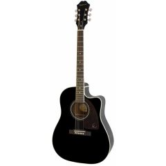 Epiphone J-45EC Studio - Solid Top Fishman Presys-II Elektro Akustik Gitar (Ebony)