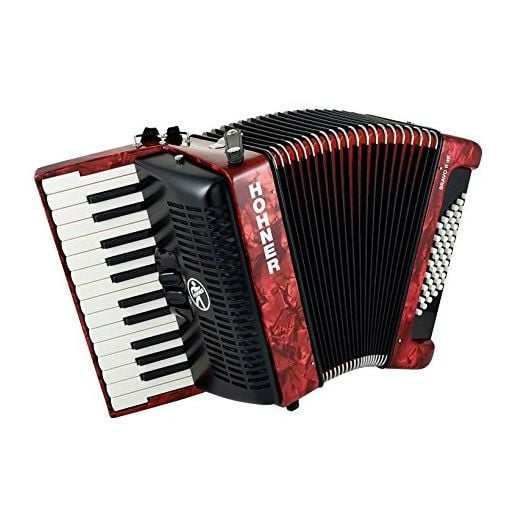 Hohner Bravo II 48 Akordeon (Kırmızı)