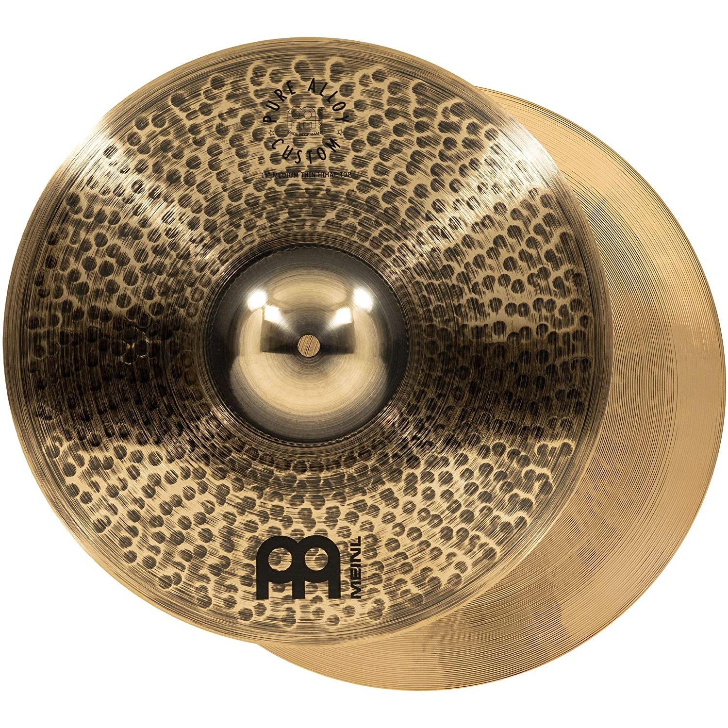 Meinl Pure Alloy Custom 15 Inch Medium Thin  Hi Hat Zil (Çift)