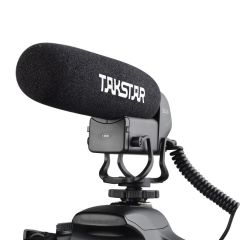 Takstar SGC-600 DSLR Kamera Fotoğraf Makinesi Uyumlu Shotgun Condenser Mikrofon