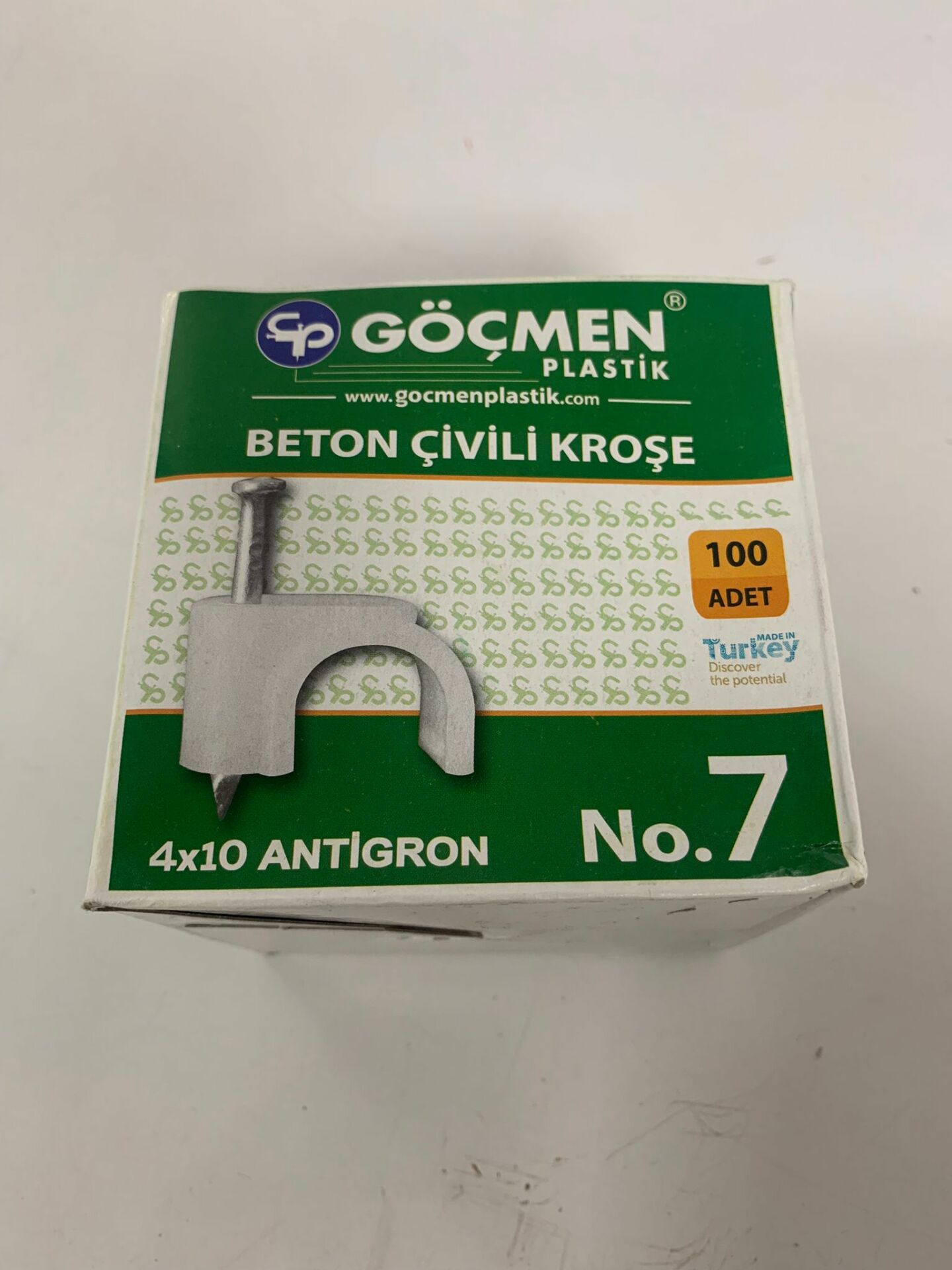 NO:7 BETON ÇİVİLİ KROŞE 100'LÜ PAKET