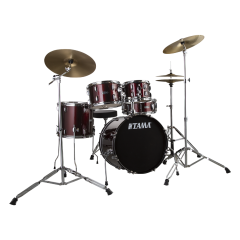 TAMA SG52KH6C-WR - Stagestar Wine Red 5 Parça (22B/10T/12T/16F/14S) Aksamlı & Zilli Akustik Davul Seti