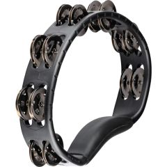 Meinl HTMT1BK ABS Plastic Stainless Steel Jingles 2 Row Tamburin (Siyah)