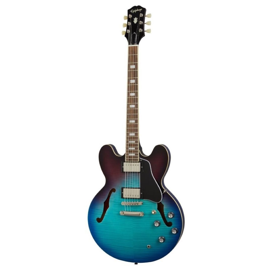 Epiphone ES-335 Figured Semi-hollowbody Elektro Gitar (Blueberry Burst)