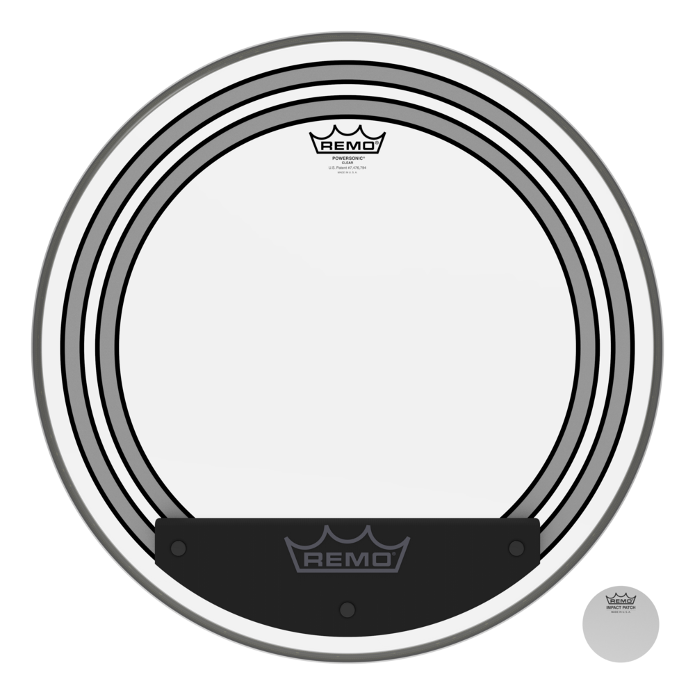 REMO PW-1320-00- Powersonic® Şeffaf 20'' Bas Davul Derisi