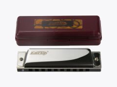 EAST TOP T10 Paslanmaz Çelik Gövde / 10 Delikli / Gümüş-Altın Renk Harmonica