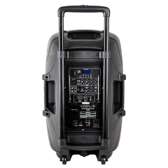 Kozmos KPA-2915AUS-CB 15-İnç 2 Yollu Hoparlör - Bluetooth / USB / LCD Ekranlı / SD Kart / 2 x Telsiz Mikrofon