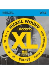 Daddarıo Exl125 Elektro Gitar Tel Seti, Xl, 9-46, Super Lıght