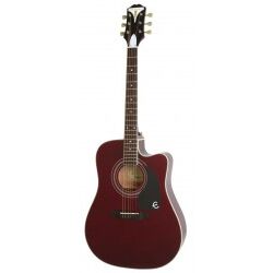 Epiphone Pro-1 Ultra Elektro Akustik Gitar (Wine Red)