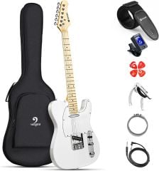 Vangoa Elektro Gitar White