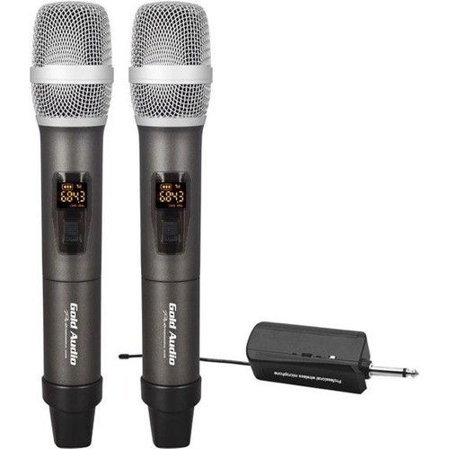 Gold Audio GX-832EE Uhf Çift El Wireless Telsiz Mikrofon