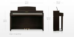 KAWAI CN301R Gül Ağacı Renk Dijital Piyano (Tabure & Kulaklık Hediyeli)