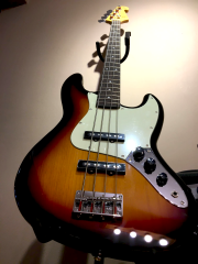 SX JB Electric Bass 3 Tone Sunburst SJB62+/3TS Set (Boston GR-15 Anfi+Kılıf+Askı+Akort Aleti+Jack)