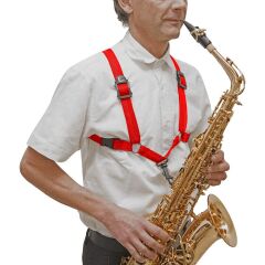 BG S409SH Alto ve Tenor Saksafon Askısı (Kırmızı)