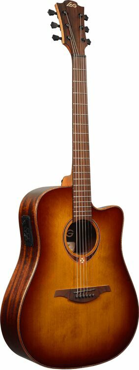 LAG GLA T118DCE-BRS Dreadnought Cutaway Elektro Akustik Gitar