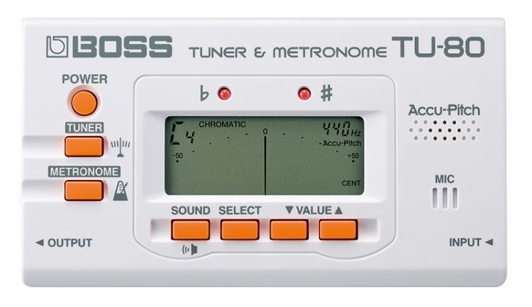 BOSS TU-80-WH(E CHROMATIC TUNER