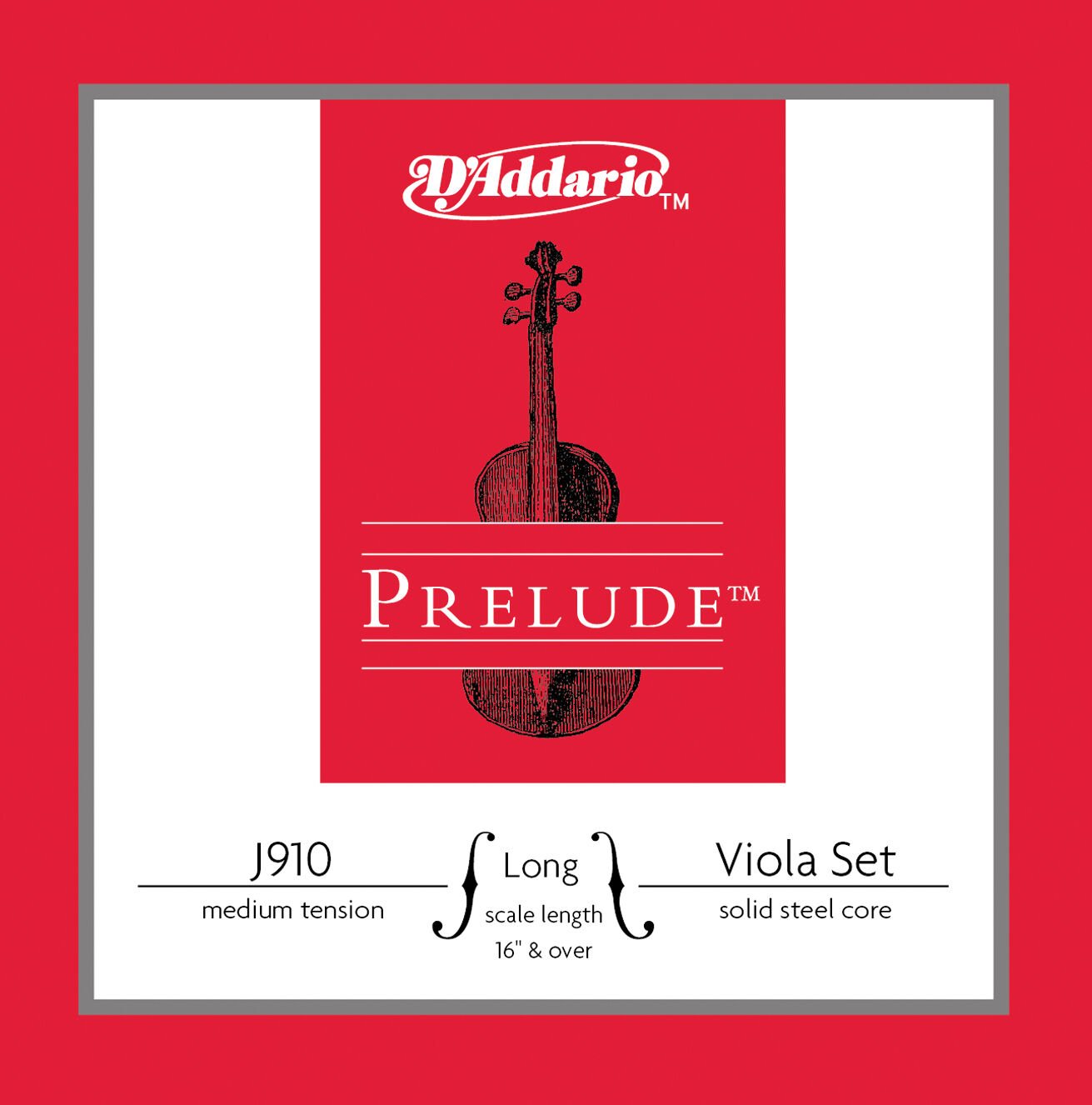 VIOLA TEL SETİ, PRELUDE, LONG SCALE (16'' VE ÜSTÜ )