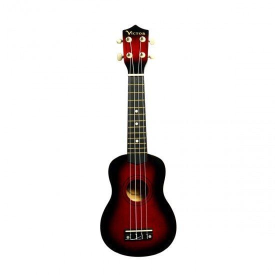 Victor VC21RDS Kırmızı - Siyah Ukulele