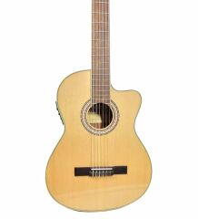 Mitello İnce Kasa Elektro Klasik Gitar LC3923SCEQ Naturel