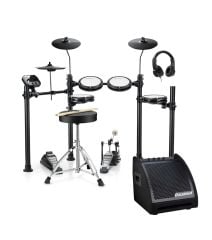 Donner DED-95 Elektro Davul + Carlsbro EDA30 Davul Monitör Amfi (30W)