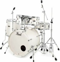 PEARL DMP905/C229 - Decade Maple ''White Satin Pearl'' 5 Parça (20B/10T/12T/14F/14S) Aksamlı Akustik Davul Seti