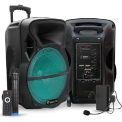 Westa WAP-15503ET 15'' Usb-Sd-Bluetooth (1 El - 1 Yaka) 300W Taşınabilir Hoparlör