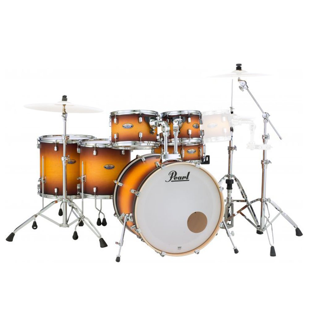 PEARL DMP926S/C225 - Decade Maple ''Classic Satin Amburst'' 6 Parça (22B/10T/12T/14F/16F/14S) Aksamlı Akustik Davul Seti