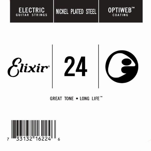 Elixir 16224 Optiweb SGL Tek Elektro Gitar Teli (24)