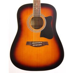 IBANEZ V50NJP-VS V Serisi JAM Paket Vintage Sunburst High Gloss Akustik Gitar Seti Akort Cihazı & Gigbag ve Aksesuarlar Dahil