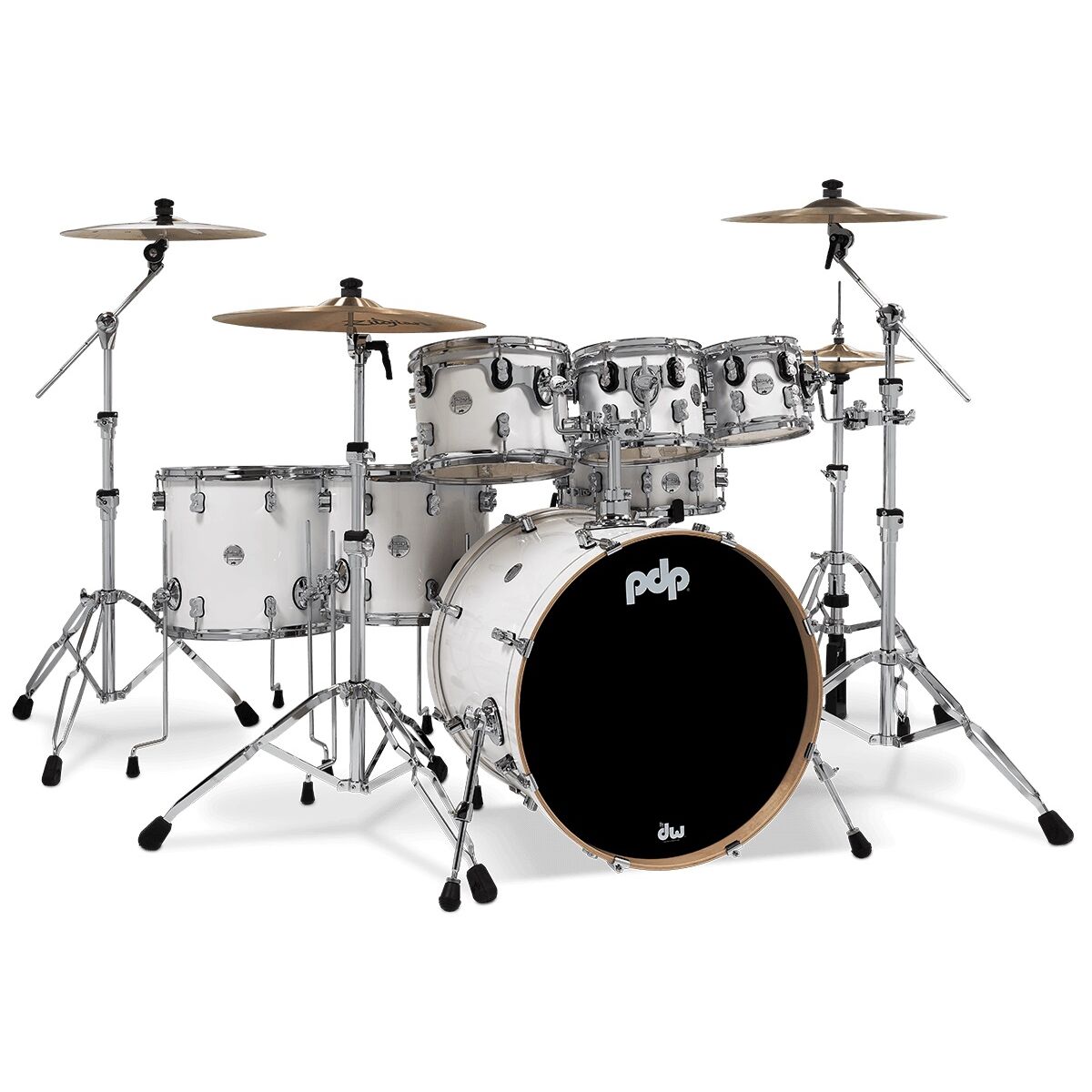 PDP Drums Concept Akçaağaç 7-Parça 22'' Akustik Davul (Pearlescent White)