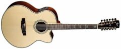 E.AKUSTİK GİTAR, 12 TELLİ JUMBO CUTAWAY, NATÜREL,