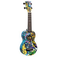 Mahalo MA1GR Art II Series Soprano Ukulele (Grafiti)