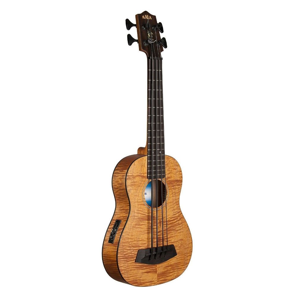 Kala Exotic Maun Fretted Akustik Bas Gitar (Natural)