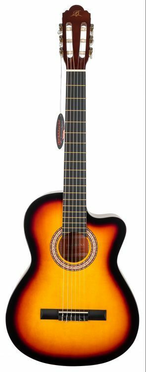 BARCELONA LC 3900 CSB / Cutaway Klasik Gitar - Sunburst Renk