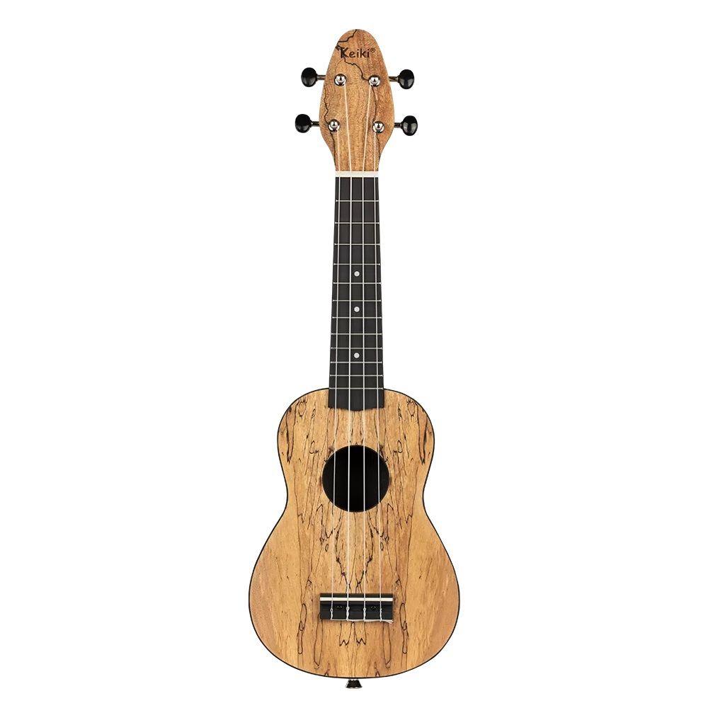 Ortega K3-SPM Keiki  Soprano Ukulele Set (Spalted Maple)