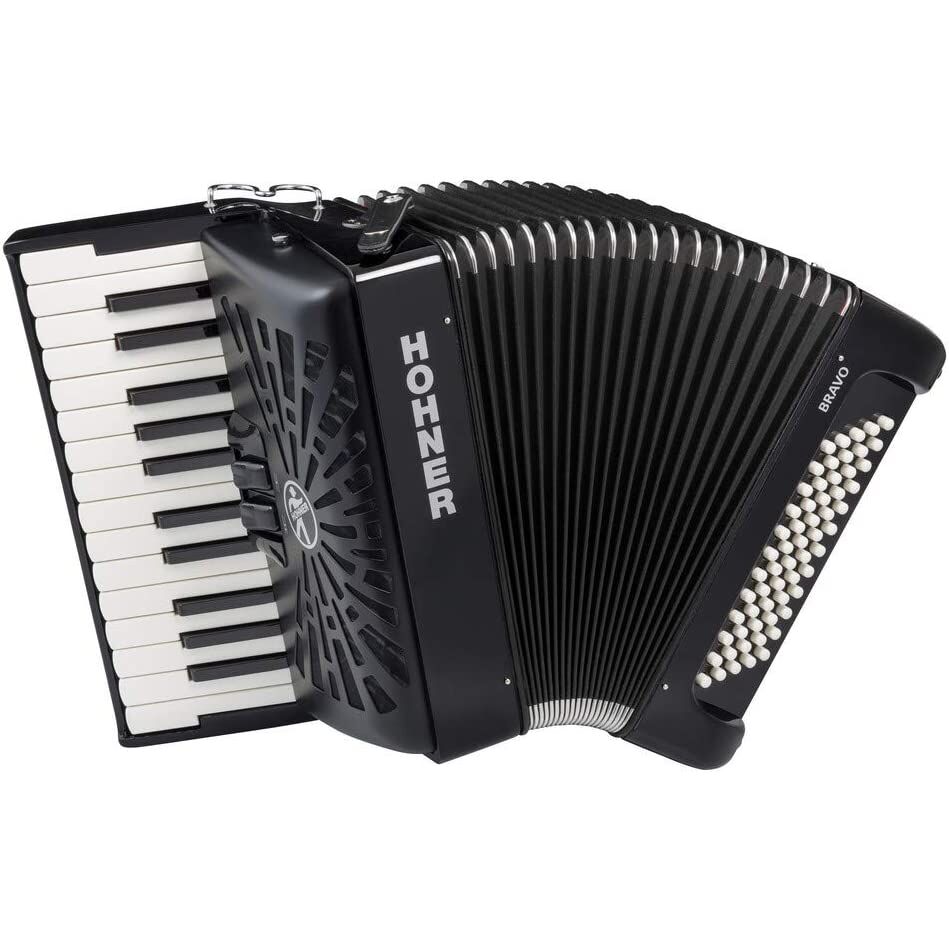 Hohner A16962 Bravo II 60 Akordiyon (Siyah)