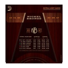 AKUSTİK GİTAR TEL SETİ, NICKEL BRONZE, X-LITE, 10-
