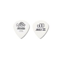 Jim Dunlop Tortex White Jazz III 12li Pena Seti (1.00mm)