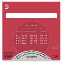 KLASİK GİTAR TEL SETİ (3/4), SILVERPLATED WOUND, C