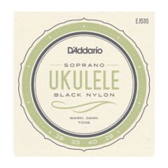 UKULELE TEL SETİ, SOPRANO, BLACK NYLON,